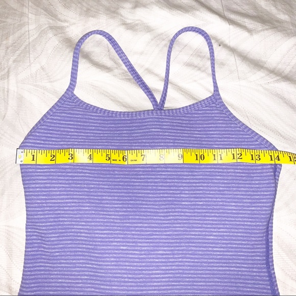 Lululemon Purple Stripe Power Y Tank - Picture 9 of 10